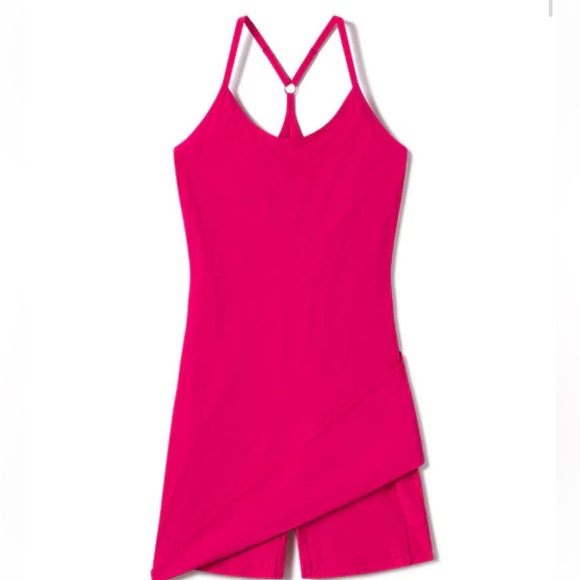 Outdoor Voices The Exercise Dress Size Small New with tags color Scarlett - Picture 5 of 14